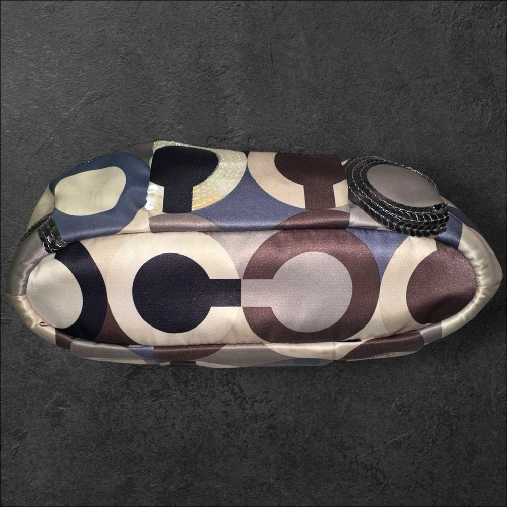 Coach Bag Purse Silver, Brown and Purple #H1120-19179 -‎ Preowned - Picture 5 of 16